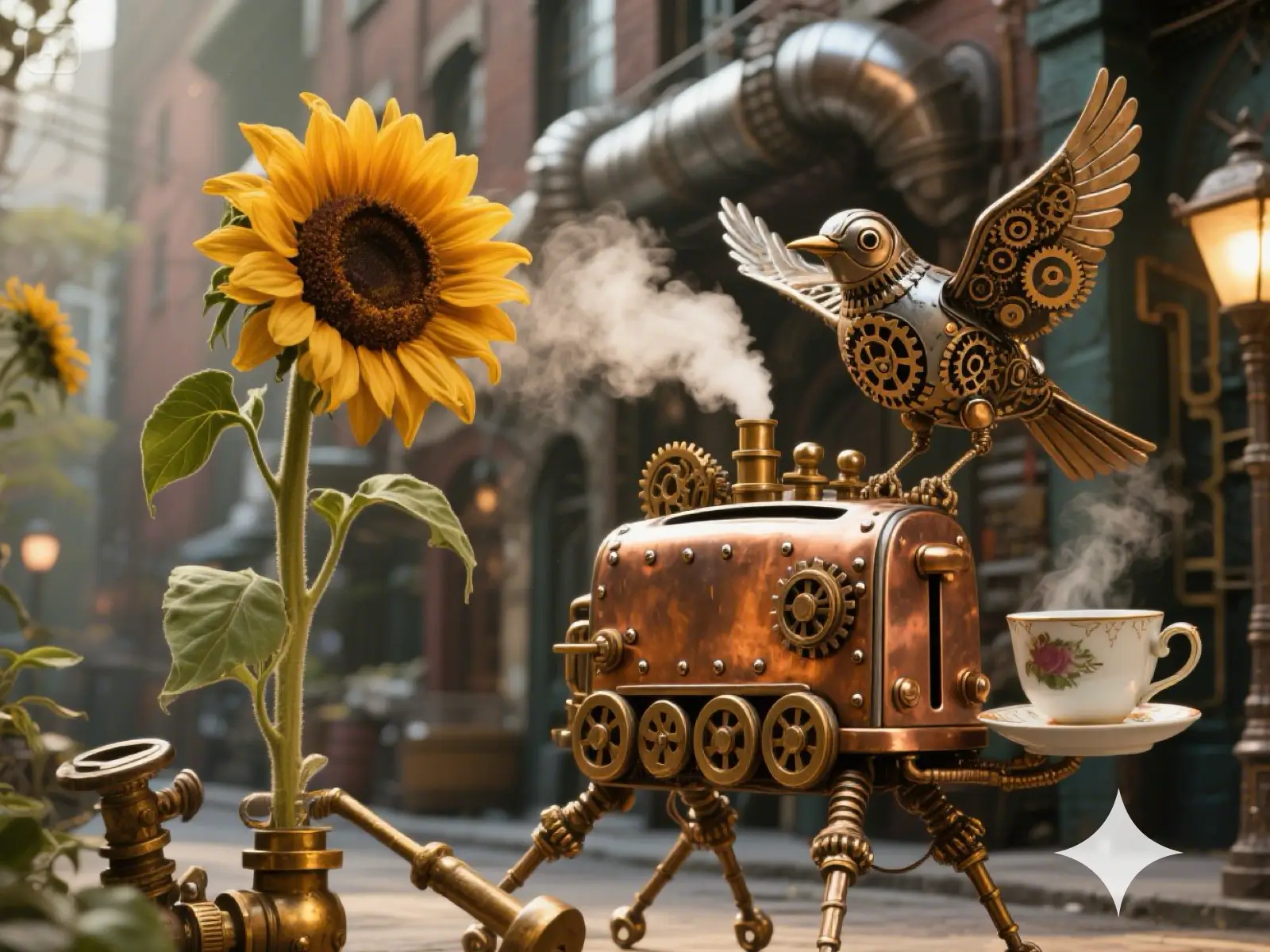 AI-generated image with a Gemini watermark — before