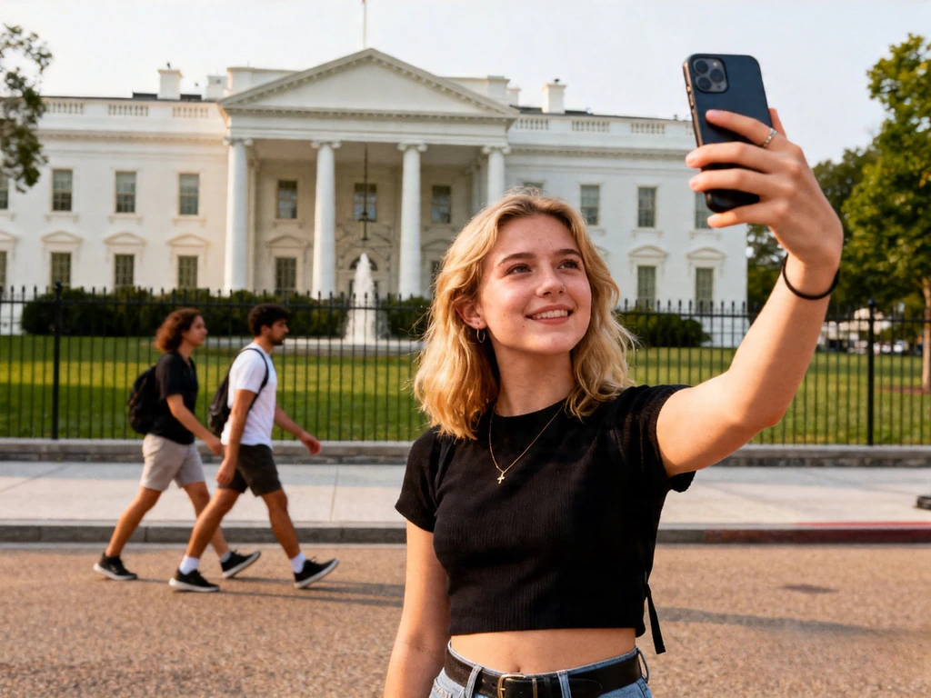 Crowded scene with passers-by — before